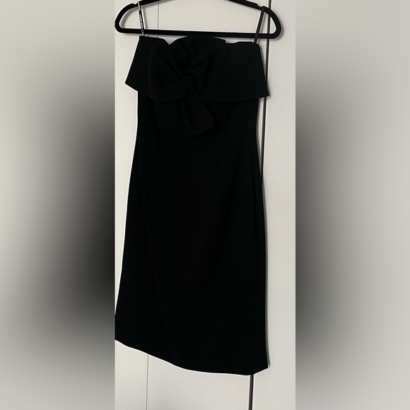 Strapless Cocktail Dress with bow in front by Lucian Matis - Picture 2 of 15